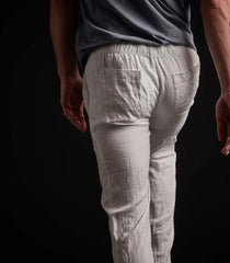 Lightweight linen pant white