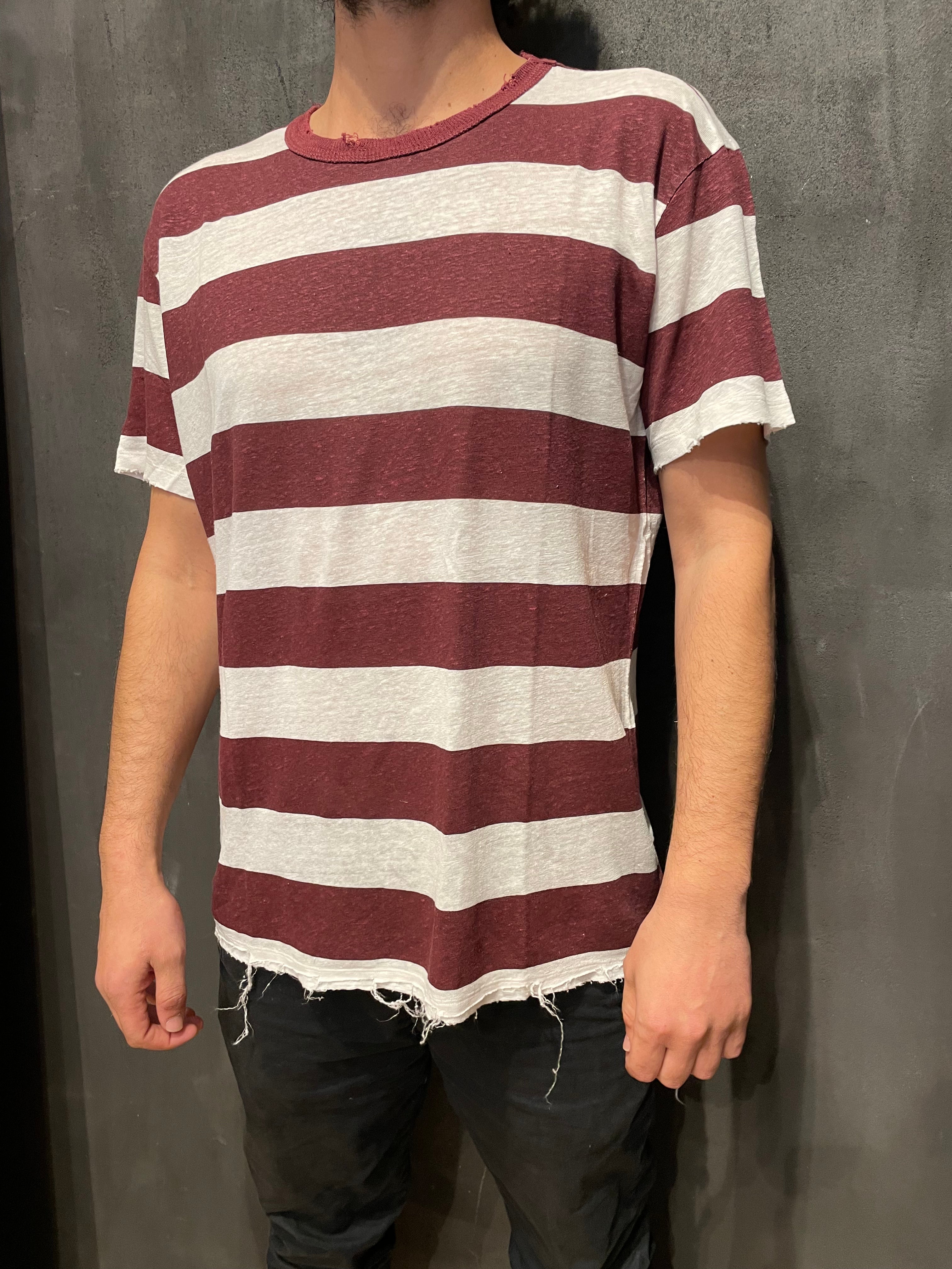 Long Men T Shirt Burgundy