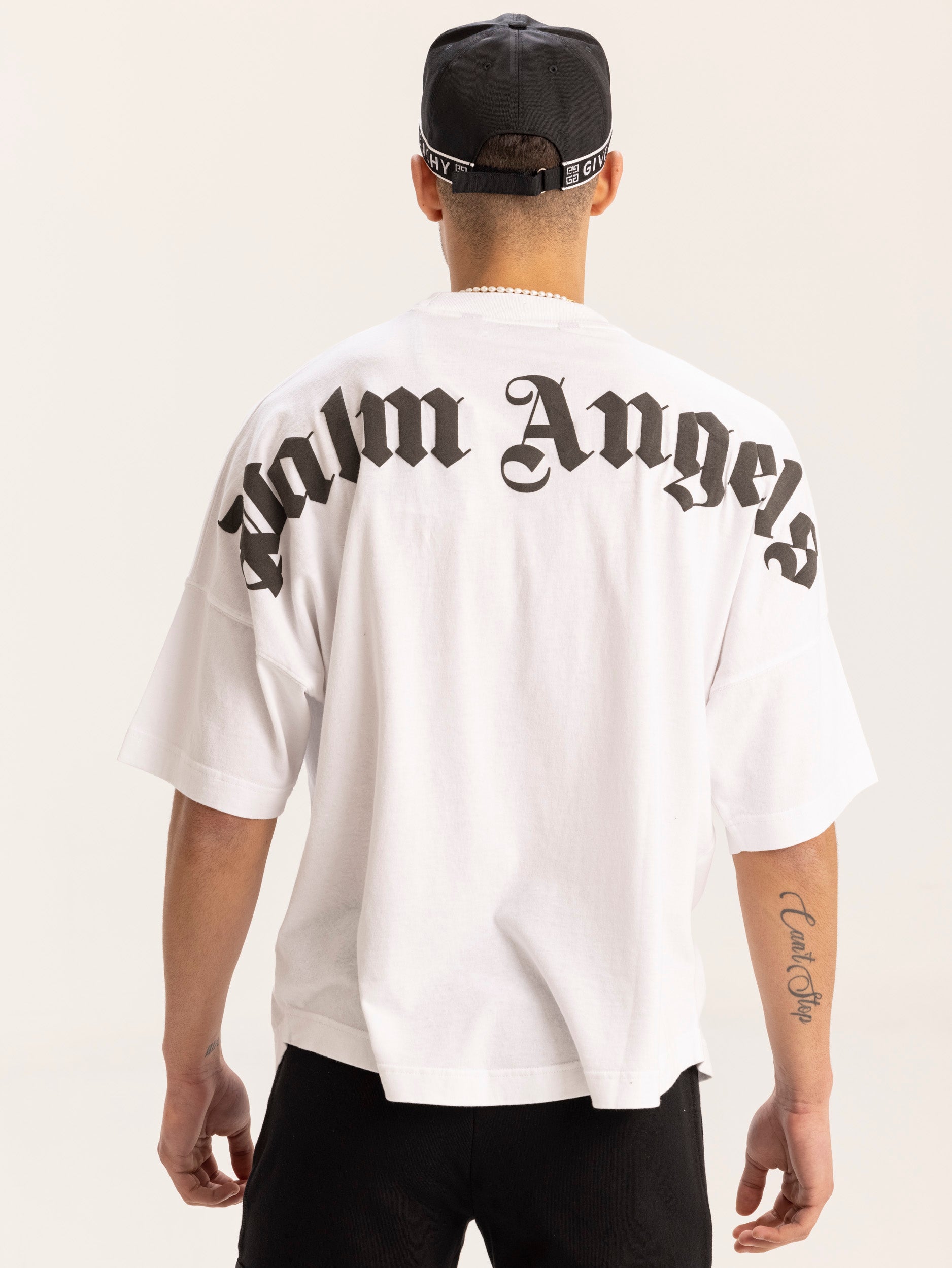 Classic Logo Over Tee White Black