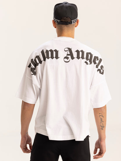 Classic Logo Over Tee White Black