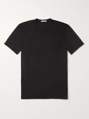 Cotton jersey black T-shirt