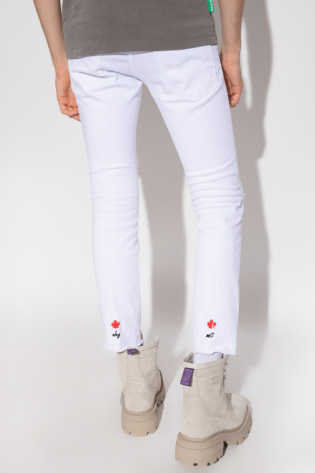 Skater White Jeans