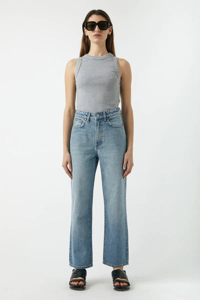 Edie Straight Jeans Teardrop Blue