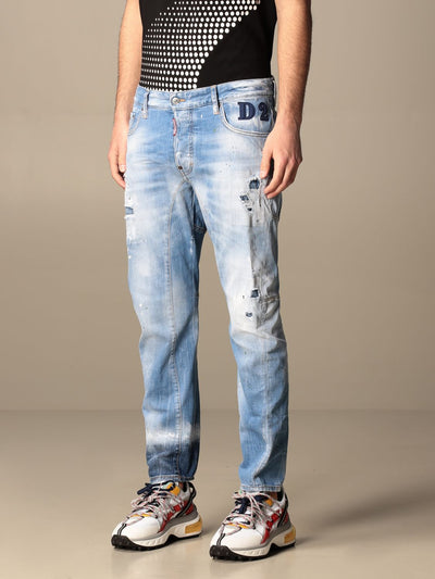 Tidy Biker Raw Edge Jeans