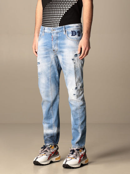 Tidy Biker Raw Edge Jeans