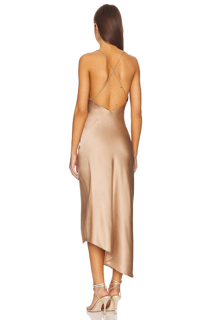 Emma silk gown - natural