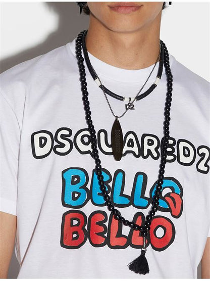 D2 white bello bello tee