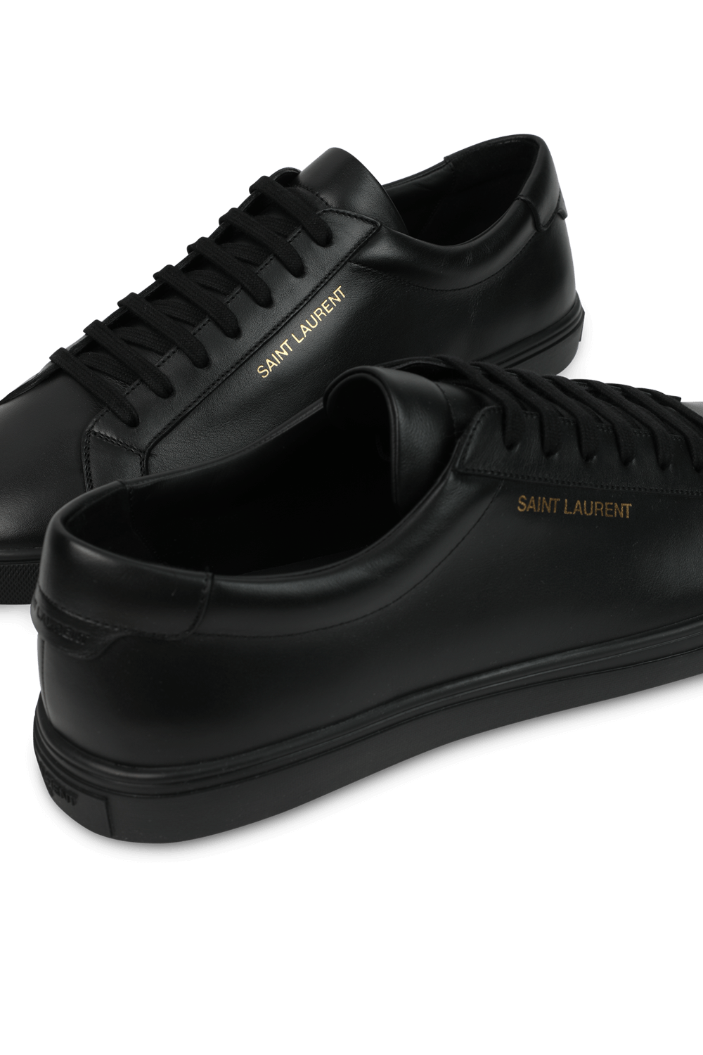 Black Leather Brooklyn Sneakers