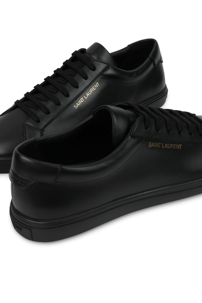 Black Leather Brooklyn Sneakers