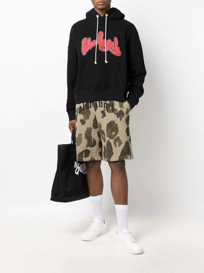 Seasonal Logo Black Orange Hoodie