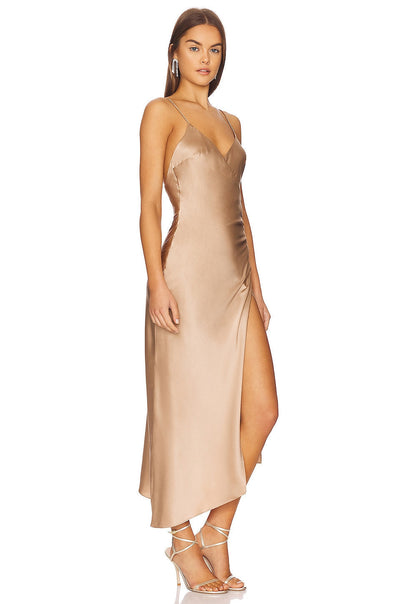 Emma Silk Gown - Natural
