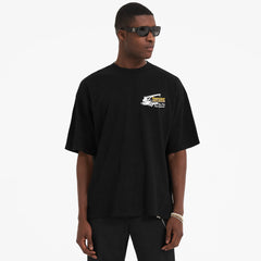 Jet black design & construction T-shirt