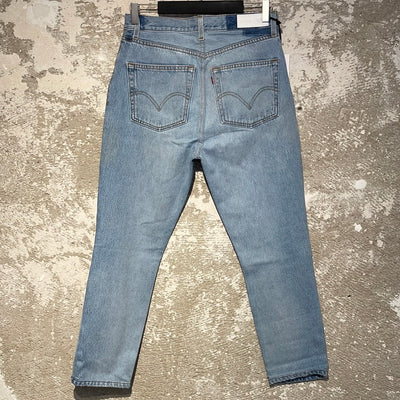 Indigo High Rise Ankle Cro Jeans