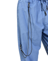 Blue summer cargo pant