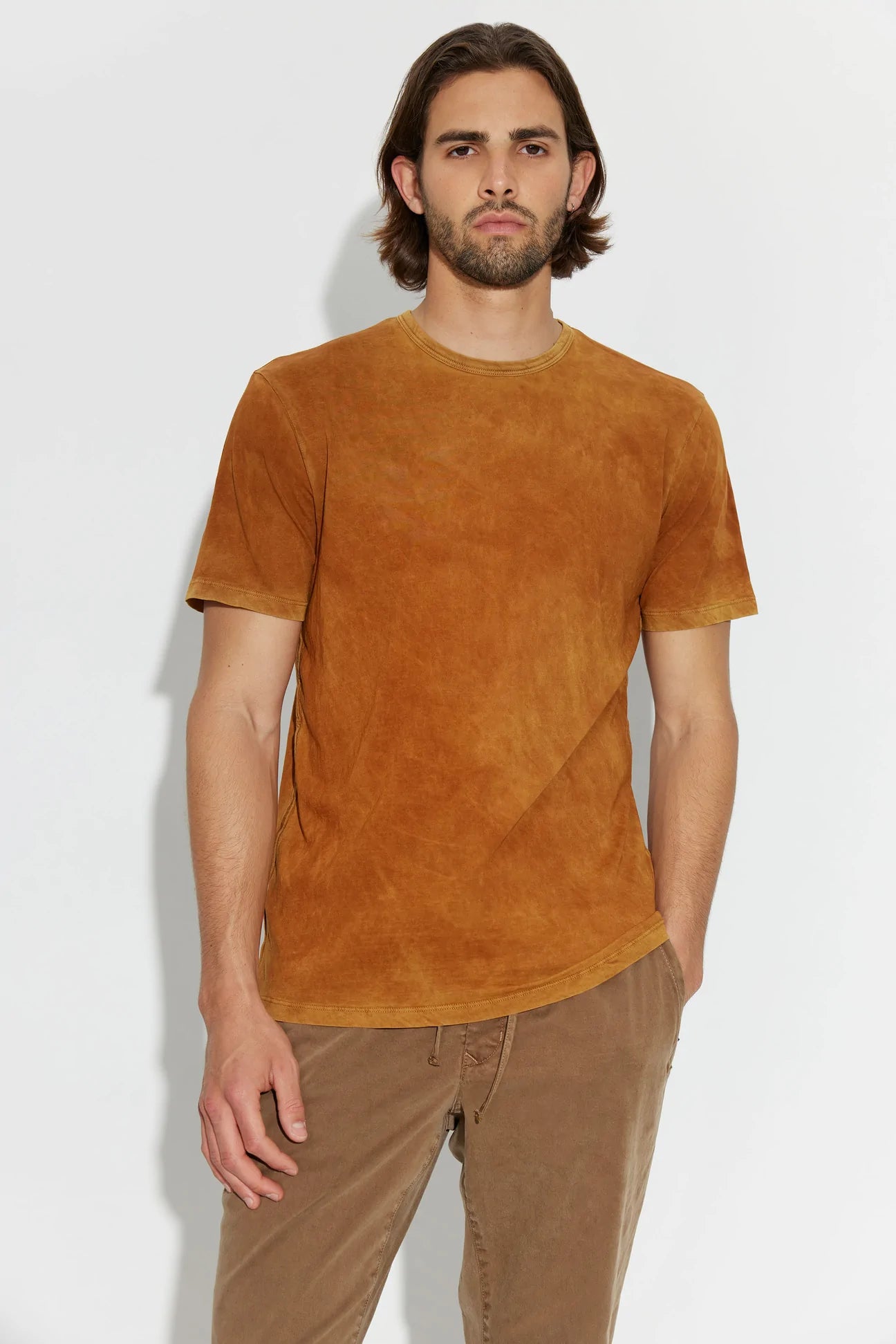 M Classic crew tee - vintage rust