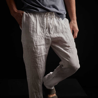 Lightweight Linen Pant White