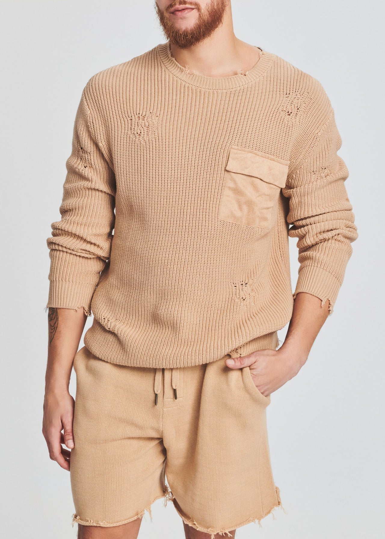 Tan Devin Sweater