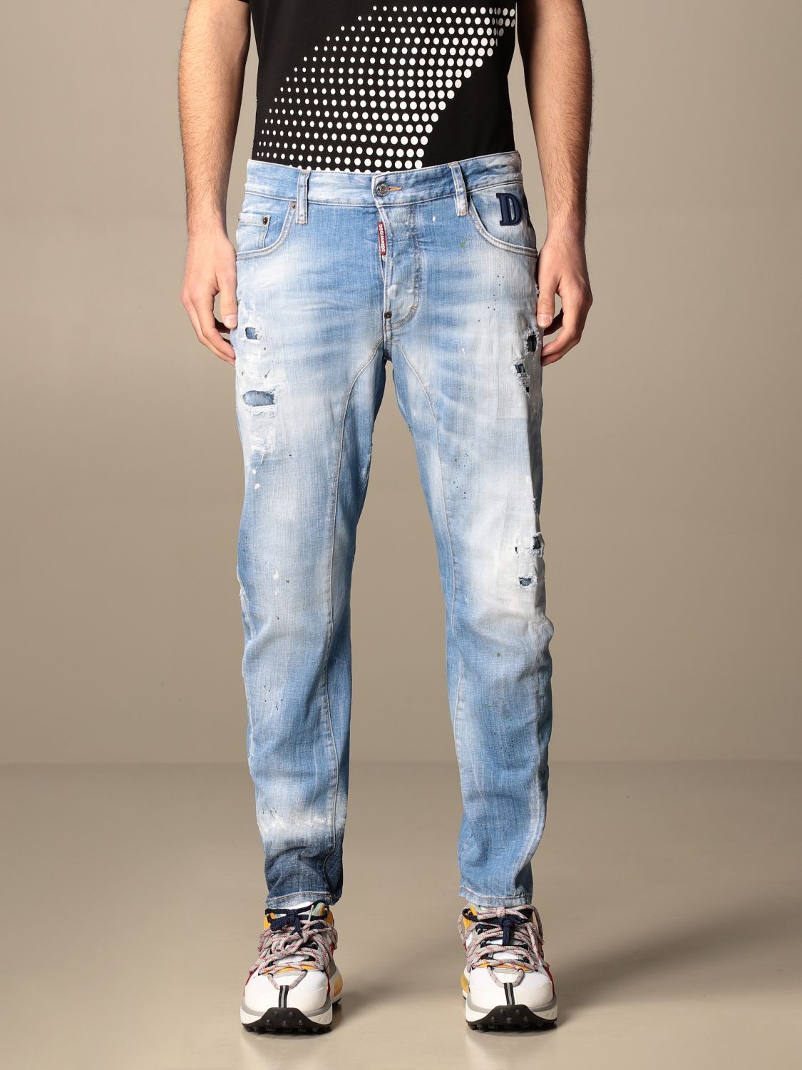 Tidy Biker Raw Edge Jeans