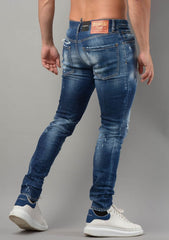 Sexy mercury blue jeans