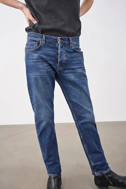 Cleveland Mid Dark Blue Jeans