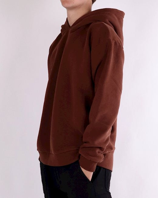 Double Hooded Brown Sweatshirt