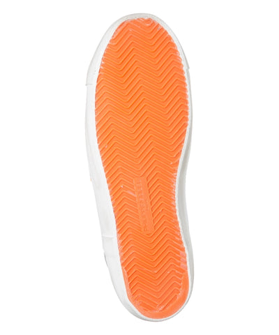 Prsx White With Orange Low Sneakers