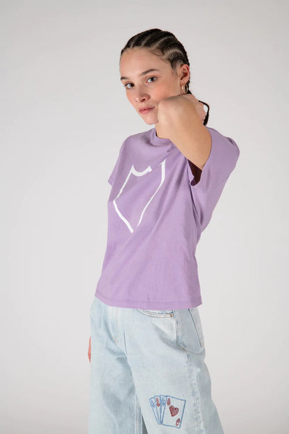 Lilac HTC logo tee