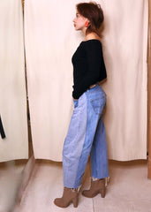 Lasso rework vintage indigo mix jeans