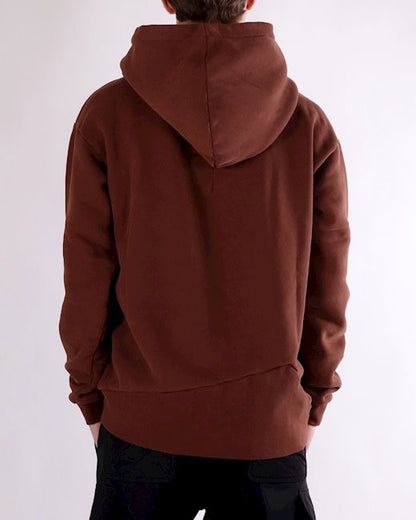 Double Hooded Brown Sweatshirt