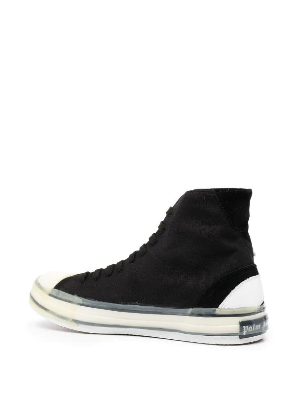 Palm Tree High-Top Black Sneakers