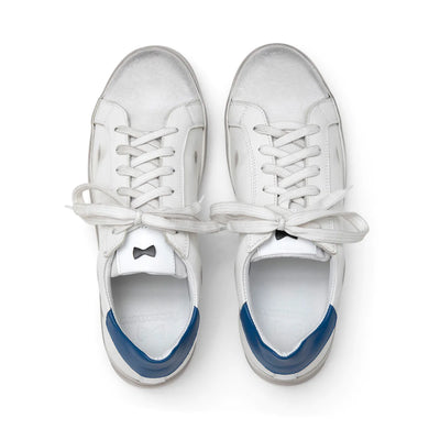 White And Blue 614 Sneakers