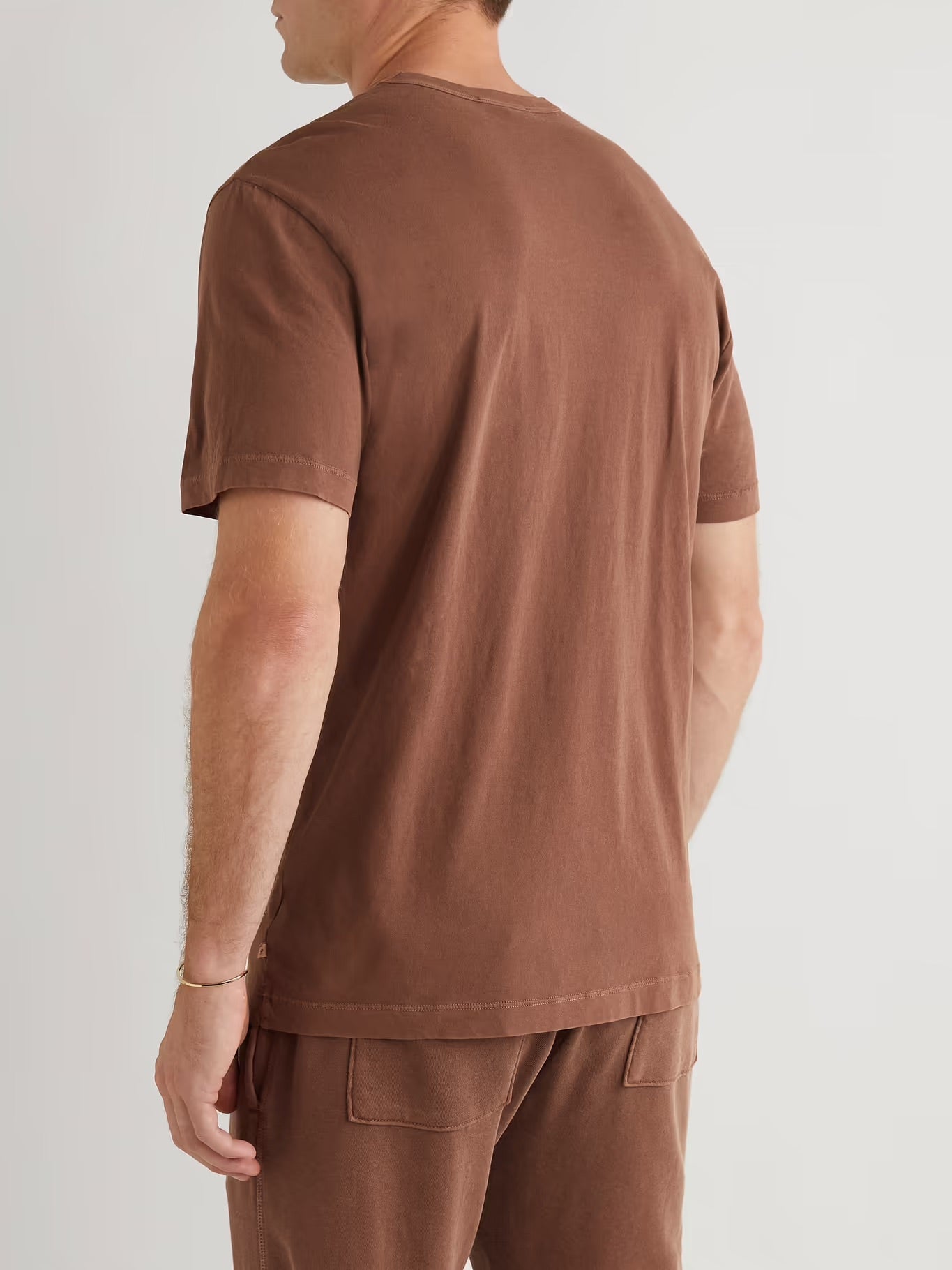 Cotton Jersey Brown T-shirt