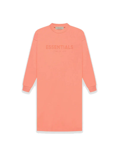 Ls Tee Dress Coral