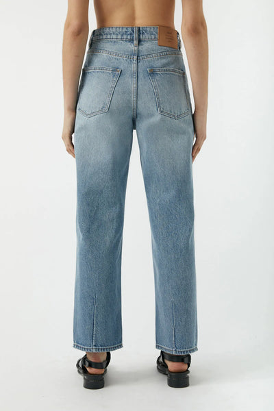 Edie Straight Jeans Teardrop Blue