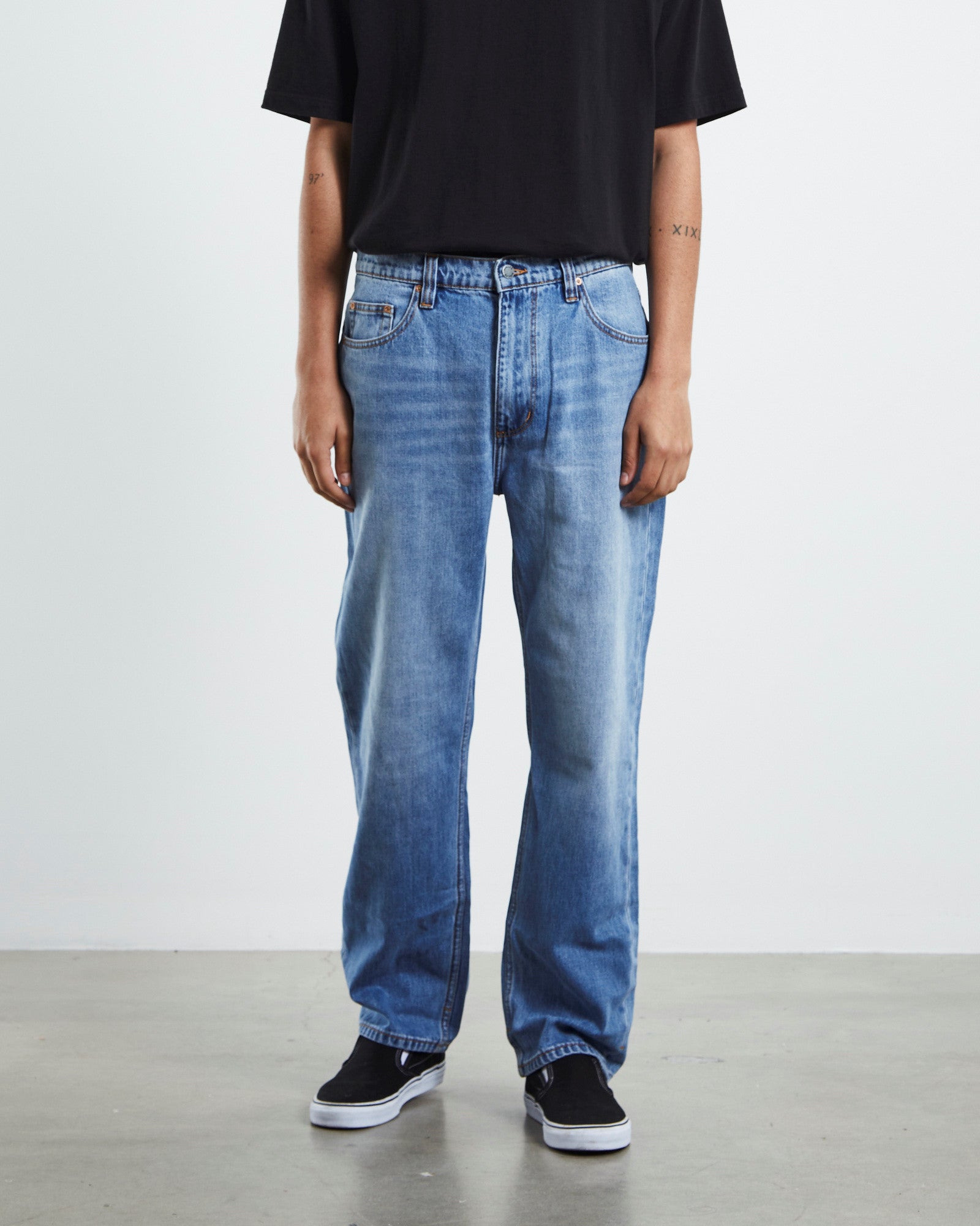 Ezy big blue hemp jeans