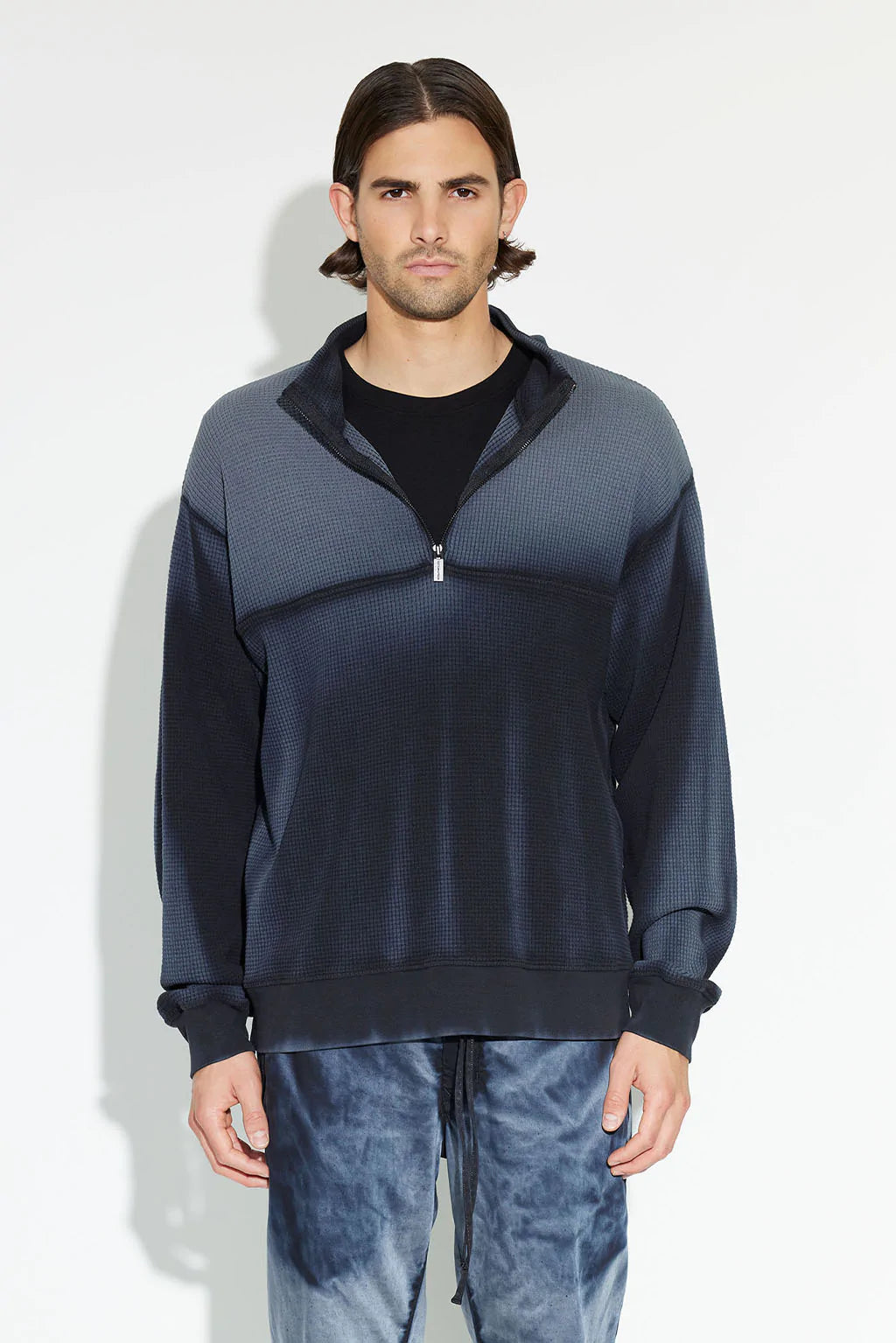 The Cooper Half Zip Black Cast