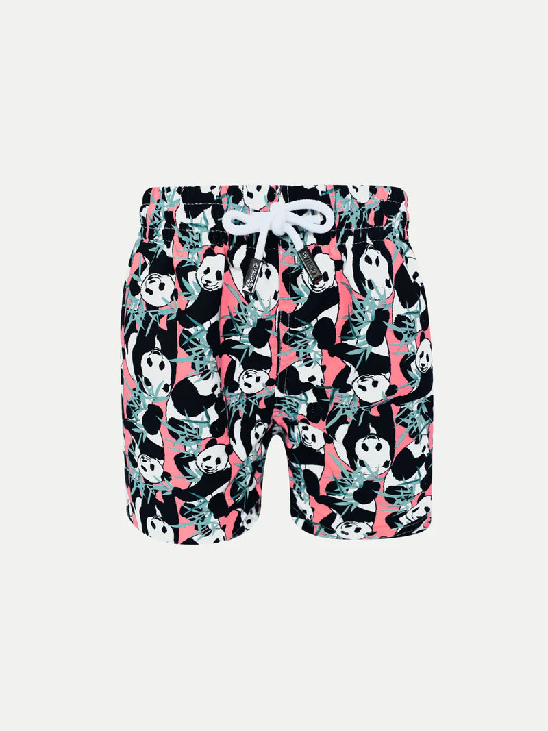 Pink panda swim short