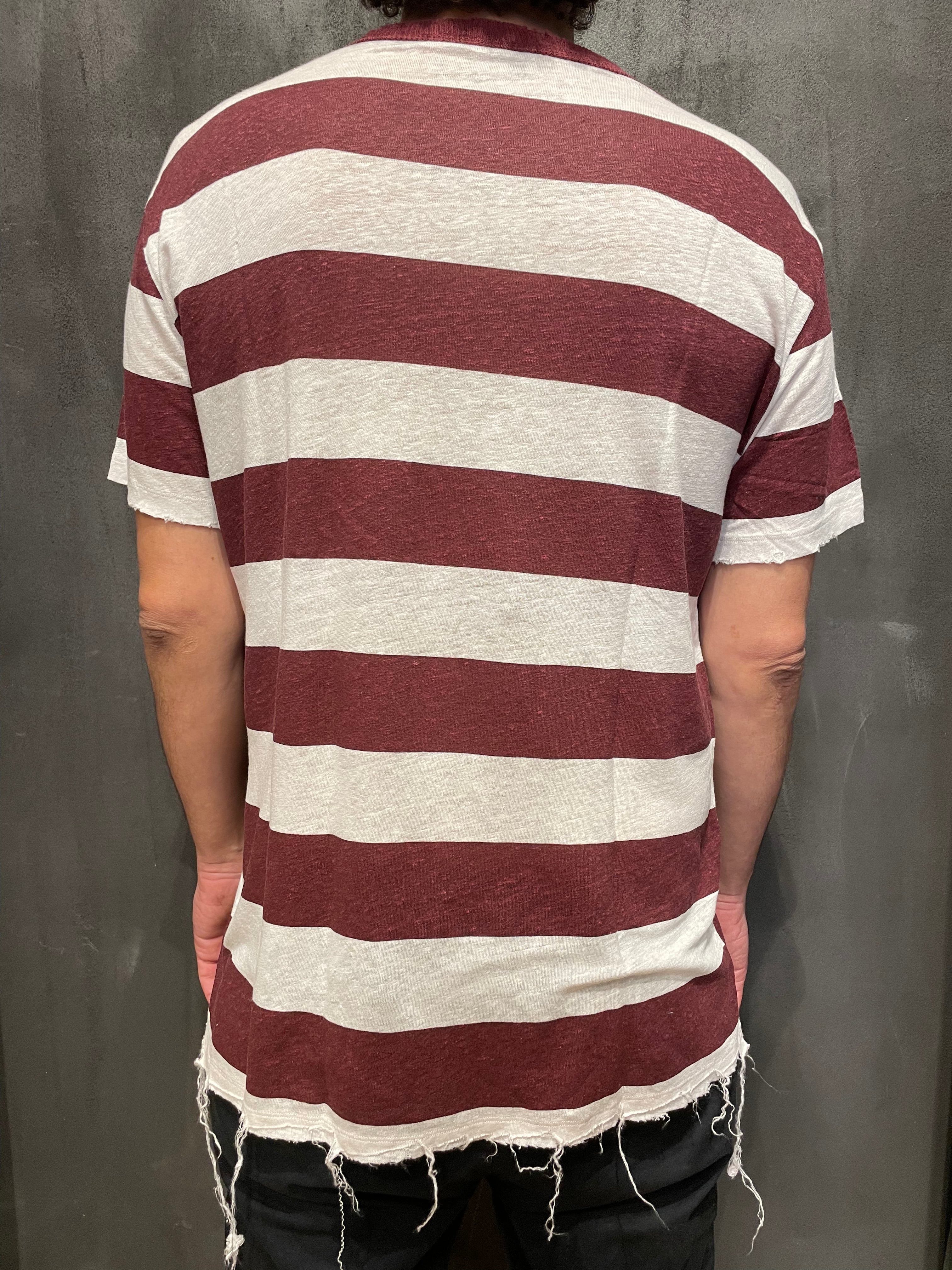 Long Men T Shirt Burgundy