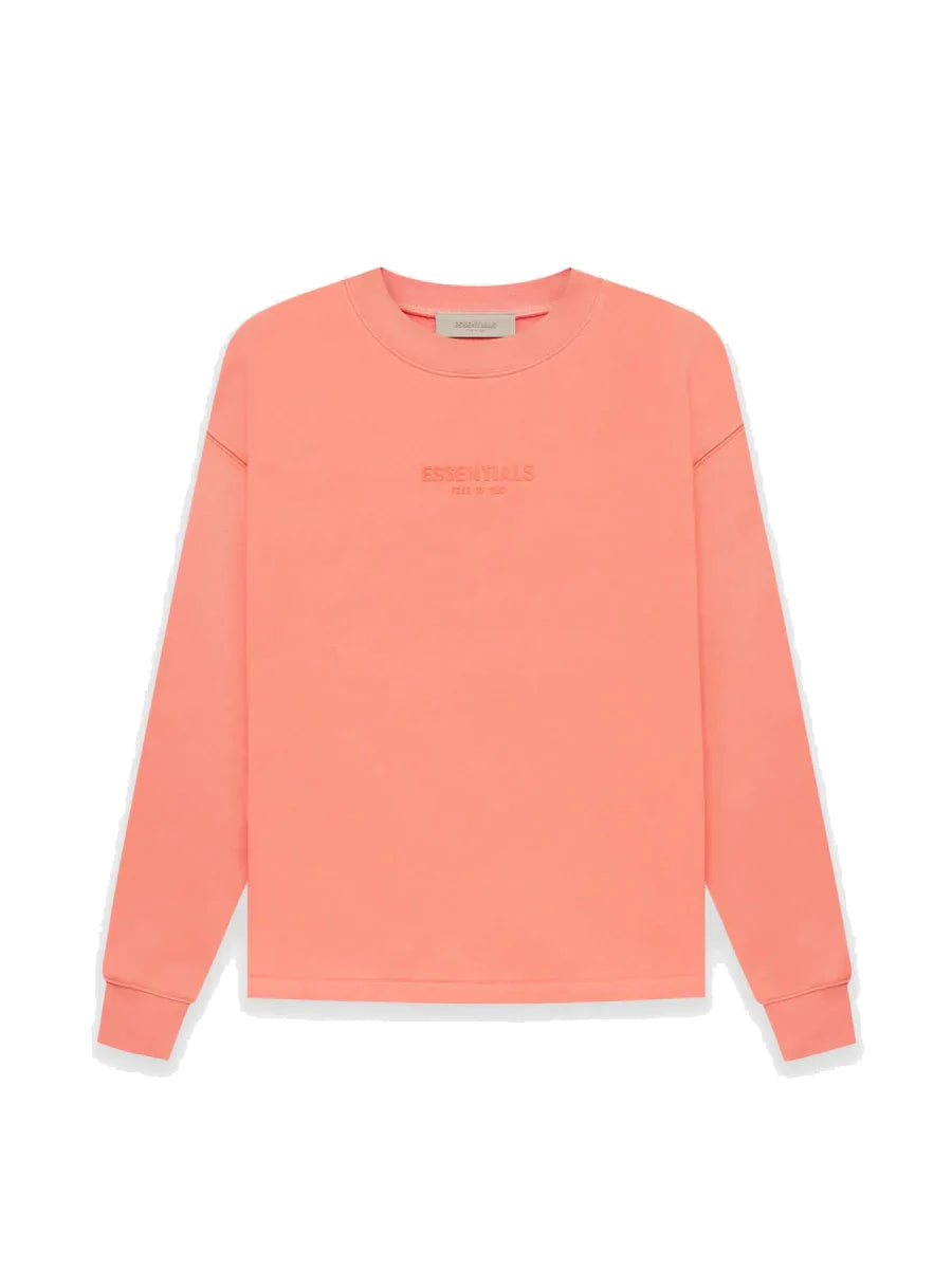 Relaxed crewneck coral