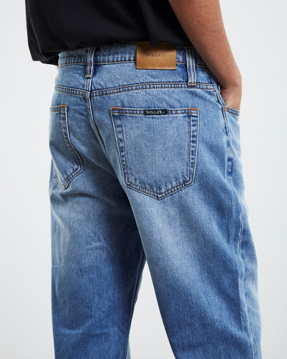 Ezy big blue hemp jeans