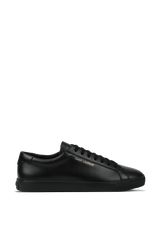 Black leather Brooklyn sneakers