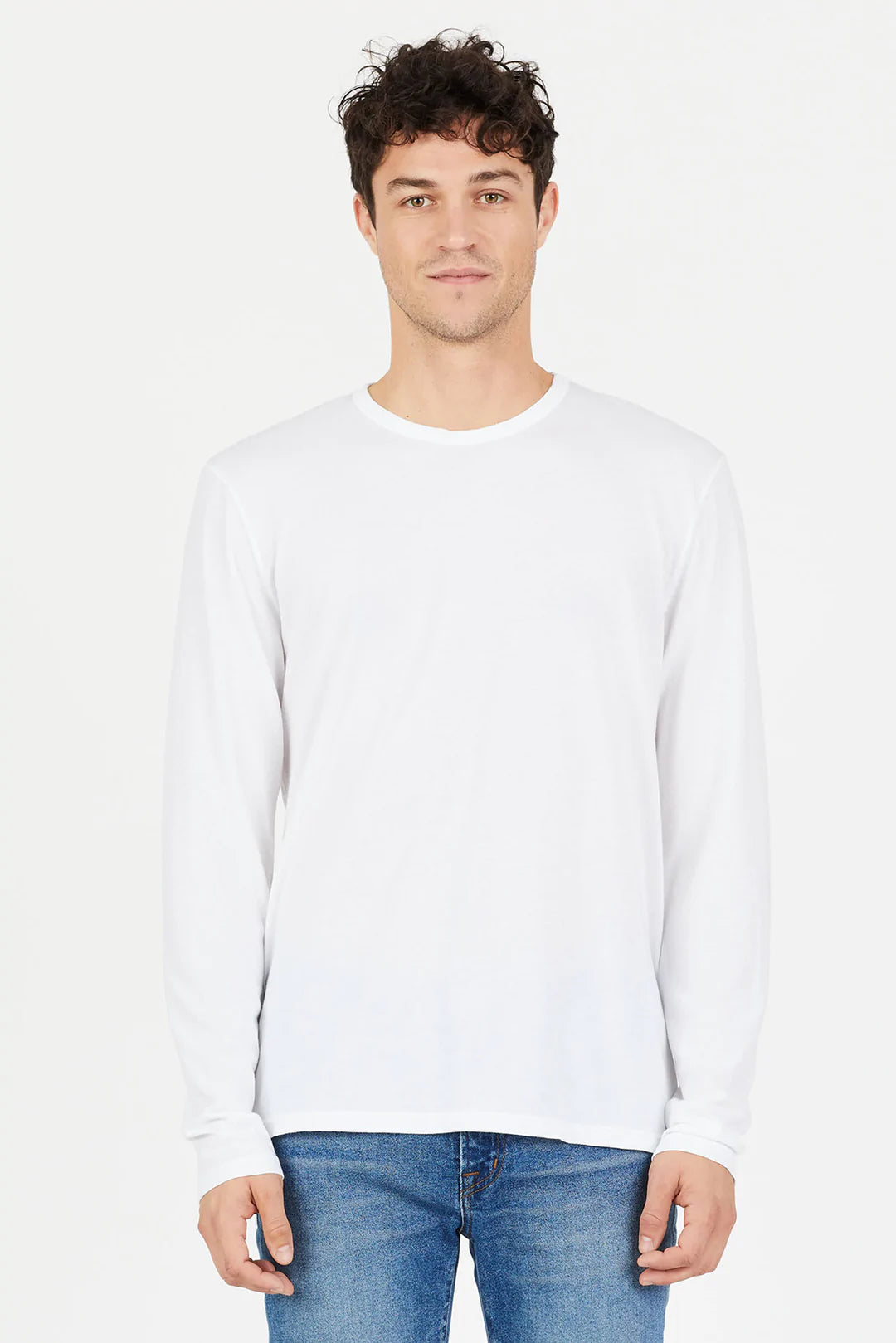 M Classic LS Crew - White