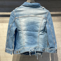 Light used crack denim jacket