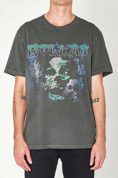 Washed black Rollas ghoul tee