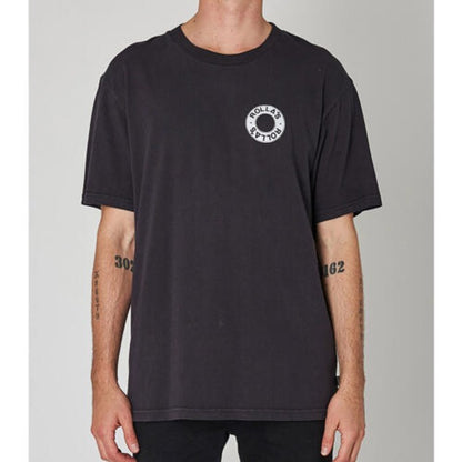 Life savers washed black tee