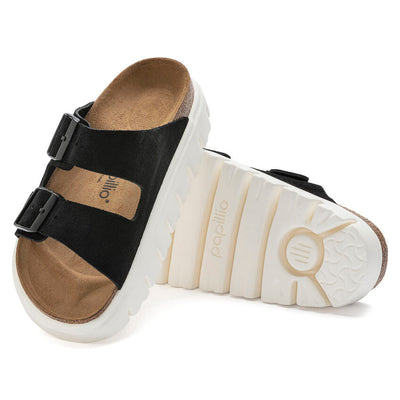 Papillio Arizona Chunky Suede Sandals - Black