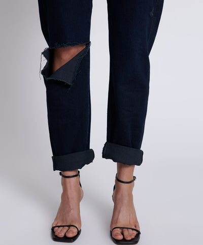Fox Black Shabbies Bf Jeans