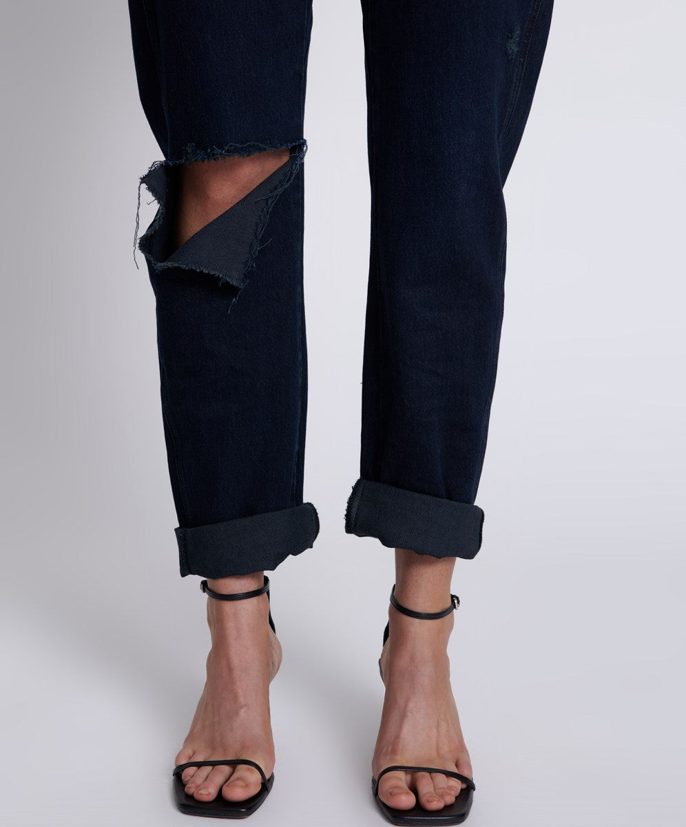 Fox black shabbies BF jeans