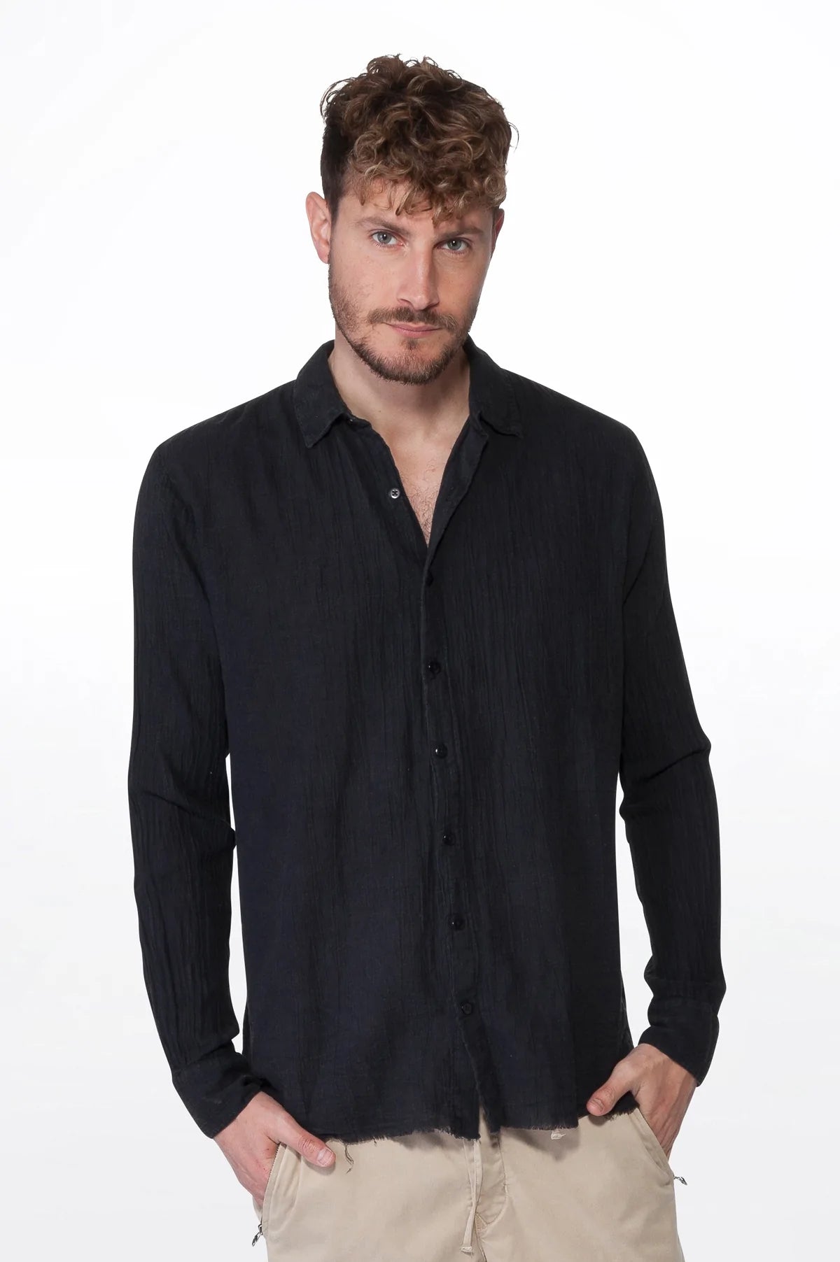 Gauze Shirt Black