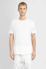 Off white stitch-detail organic cotton T-shirt